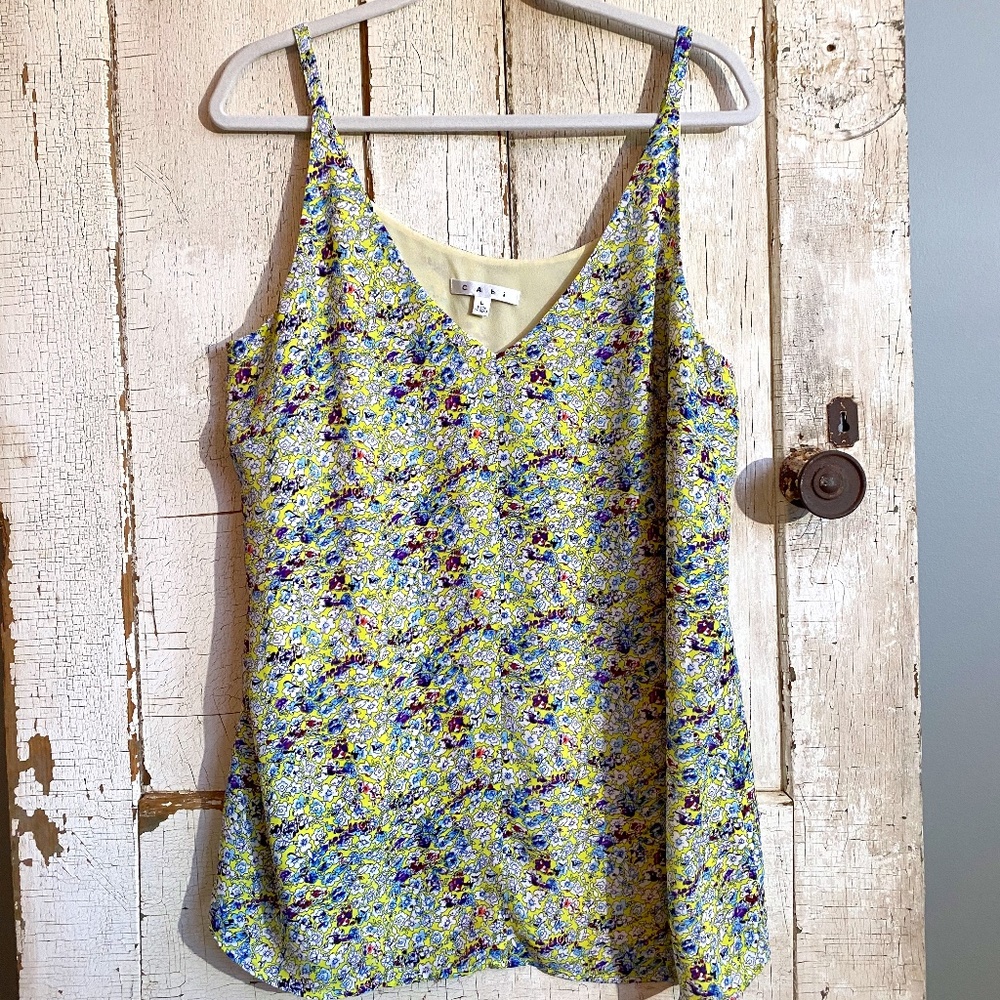 cabi Scatter Print Cami - Size L - gently worn but great condition